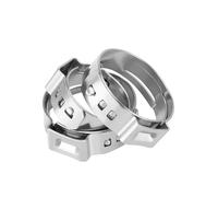 Lot de 10 colliers de serrage à une oreille en acier inoxydable 304(11.3-13.8mm)