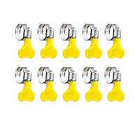 Lot de 10 colliers de serrage antirouille de 13 à 19 mm Outil de fixation haute résistance pour applications industrielles extérieures Installation rapide des colliers de serrage