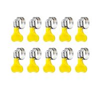 Lot de 10 colliers de serrage antirouille de 13 à 19 mm, outil de fixation haute résistance pour applications industrielles extérieures, colliers de serrage de tuyau de durabilité