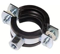 Lot de 10 colliers de serrage de tuyau à visser en acier galvanisé 44-49 mm / 1 1/2 pouce