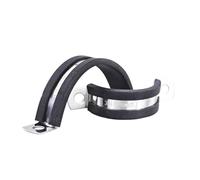 Lot de 10 colliers de serrage en acier inoxydable 304, en forme de U, avec coussinets en caoutchouc, isolants, supports de fixation de tuyaux, résistants à la rouille(C-Double layer series,22 mm)
