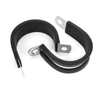 Lot de 10 colliers de serrage en acier inoxydable 304, en forme de U, avec coussinets en caoutchouc, isolants, supports de fixation de tuyaux, résistants à la rouille(U-Single layer series,42 mm)