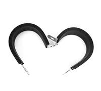 Lot de 10 colliers de serrage en acier inoxydable 304, en forme de U, avec coussinets en caoutchouc, isolants, supports de fixation de tuyaux, résistants à la rouille(U-Double layer series,26 mm)
