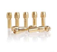 Lot de 10 colliers de serrage en laiton avec tige de 4,2 mm pour mini meuleuse, porte-embout rotatif avec plage de serrage de 0,5 mm à 3,2 mm pour perçage et loisirs