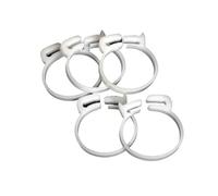 Lot de 10 colliers de serrage for tuyaux en plastique de 3,8 à 59 mm, pinces à ressort solides for tuyaux d'air et de carburant, outil fixe(7-7.5mm(White))