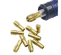 Lot de 10 colliers de serrage pour mini perceuse électrique en cuivre pour une utilisation avec des forets de 0,5 0,8 1 1,6 1,8 2 2,2 2,4 3 3,2 mm et boîtier de 4,8 mm