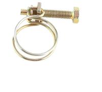 Lot de 10 colliers de serrage réglables à double fil for tuyaux, for le travail du bois, la plomberie(25mm)