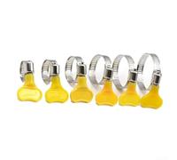 Lot de 10 colliers de serrage réglables avec poignées en plastique conçus pour fixer et sceller les tuyaux sur les tuyaux avec résistance et design réutilisable (10 à 16 mm)