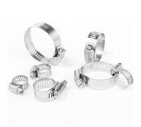 Lot de 10 colliers de serrage réglables en acier inoxydable - Colliers robustes for conduites de carburant, taille vis sans fin, for des connexions sécurisées(6-12mm)