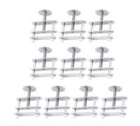 Lot de 10 colliers de serrage réglables en métal pour tuyau d'eau - Anti-fuite - Ressort à vis pour l'école, le laboratoire, la gestion des fluides