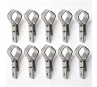 Lot de 10 colliers de serrage réglables SS304 en acier inoxydable pour installation de tuyaux de 16 à 26 mm de diamètre