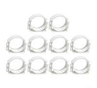 Lot de 10 colliers de serrage ronds pour tuyaux de conduit de 75/110 mm utilisés dans le routage des conduits d'air CVC et les tâches d'intégration de systèmes (75 tubes)