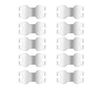 Lot de 10 colliers légers en forme d'os pour chien - Pendentif en métal pour activités de plein air - Plaque d'identification anti-perte pour petit chien