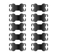 Lot de 10 colliers légers en forme d'os pour chien - Pendentif en métal pour activités de plein air - Plaque d'identification anti-perte pour petit chien