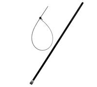 Lot de 10 colliers réutilisables 7,6x 250mm - Noir - Zenitech