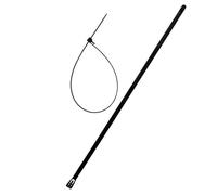 Lot de 10 colliers réutilisables 7,6x 250mm - Noir - Zenitech