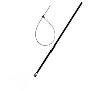 Lot de 10 colliers réutilisables 7,6x 370mm - Noir - Zenitech