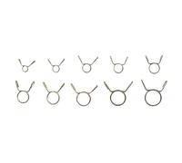 Lot de 10 colliers serrage à ressort for tuyau carburant, d'eau, tube d'air, taille 5-31 mm, trou(10MM)