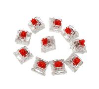 Lot de 10 commutateurs rouges pour Cherry MX Clone Gateron MX Switch Testeur pour clavier mécanique Personnaliser les touches Anky