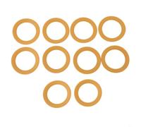 Lot de 10 compresseurs d'air silencieux pour segments de piston en | Matériau en caoutchouc, taille 68 x 48 x 0,8 mm, convient aux unités de 550 W, résistant à la chaleur, facile à installer