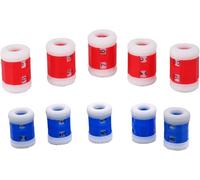 Lot de 10 compteurs à tricoter en plastique bleu et rouge, 2 tailles, pour le tricot, le crochet, le comptage des rangs, pour enregistrer le nombre de tissages, 5 grands et 5 petits aiguilles à