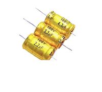 Lot de 10 condensateurs horizontaux for haut-parleur 100 V 15 UF, séparateur fréquence sans polarité, en polypropylène Capacitance Meters