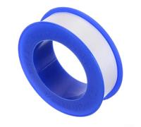 Lot de 10 conduites d'eau et de gaz de 12 mm de large x 10 m de long - Sans revêtement en silicone - Pour plombier - Bricolage - Bricolage - Pour bricolage - Fil PTFE - Blanc