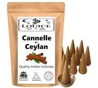 Lot de 10 Cônes d’Encens Senteur Cannelle - 100% Naturel Relaxation, Encens Épicé & Chaleureux - Idéal Méditation, Yoga & Maison Zen + Brûleur Porte Encens côniques Offert