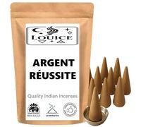 Lot de 10 Cônes d’Encens Senteur RÉUSSITE & Argent - 100% Naturel Encens Énergétique pour Chance, Prospérité, Bien-être & Ambiance Maison Zen + Brûleur Porte Encens Offert