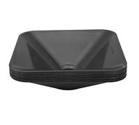 Lot de 10 cônes d'entraînement carrés de Couleur vive, empilables et compacts, pour Le Sport, Le Football, Le Basket-Ball, Les entraîneurs, Les athlètes, Les Enfants, en matériau (Noir)