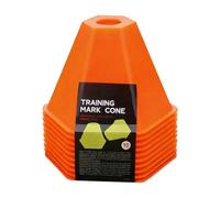 Lot de 10 cônes d'entraînement haute visibilité portables - Cônes d'agilité de basketball pour exercices - Pour basket-ball, patinage, entraînement pour animaux de compagnie, athlétisme, coaching