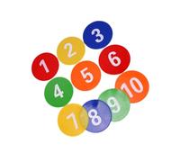 Lot de 10 cônes plats pour entraînement de vitesse, football, basket-ball, danse, activités, coaching extérieur