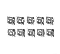 Lot de 10 connecteurs à double tige en 304 en acier inoxydable pour connexions d'angle et longitudinale, avec écrous solubles ou jetables pour clôtures en grille, boîtes en pierre et