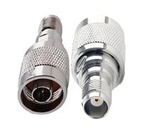 Lot de 10 connecteurs adaptateurs câble coaxial droit N mâle vers jack femelle TNC