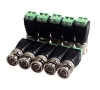 Lot de 10 connecteurs coaxiaux Cat5 vers BNC mâle vidéo