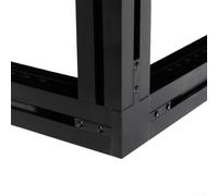 Lot de 10 connecteurs d'angle en aluminium à 3 voies pour fente profilée d'extrusion 2020 avec 40 vis offrant un support fiable à angle droit (noir)