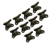 Lot de 10 connecteurs d'angle papillon amovibles en alliage de zinc pour l'armoire, la construction, l'armoire, le cadre de lit, la table, le travail du bois (vert antique)