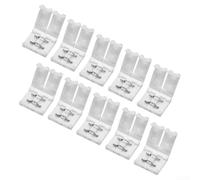 Lot de 10 connecteurs de bande LED de 10 mm à clipser, monochrome, sans soudure, connexion rapide pour une installation de bande lumineuse monochrome