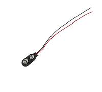 Lot de 10 connecteurs de batterie 9 V, clips de fixation for fils conducteurs, noir et rouge, type T/I, for Arduino DIY(A)