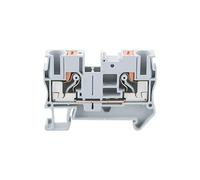 Lot de 10 connecteurs de bornier for rail DIN PT-6, à ressort, sans vis, à insertion directe, for fils PT6(GRAY)
