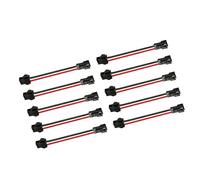 Lot de 10 connecteurs de câble de raccordement mâle à femelle - Câble électrique de rechange pour bande lumineuse LED
