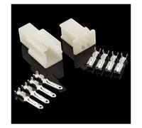 Lot de 10 connecteurs de fil électrique automobile 2,8 mm 2/3/4/6/9 broches, mâle et femelle, for moto, vélo électrique, voiture(10Sets 4Pin)