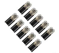 Lot de 10 connecteurs de fils et de câbles de voiture 12 V avec pince de connexion de borne, isolation en PVC, ignifuge, UL94-V0, tension nominale de 300 V, pour fils solides et toronnés 22 AWG