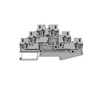 Lot de 10 connecteurs de fils ST2.5-3L à ressort, 3 niveaux, 3 couches, for câblage électrique, bornier for rail DIN ST 2.5 3L