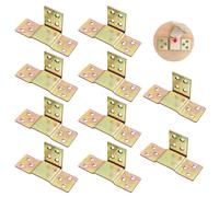 Lot de 10 connecteurs de lit - Pour charges lourdes - Raccords d'angle en bois - Pour barre centrale de lit, sommier à lattes, projet de cadre de lit