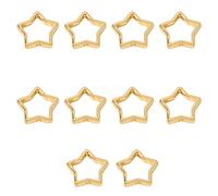 Lot de 10 connecteurs de perles pour bracelets et colliers Composants de recherche de bijoux par cercle de perles perforées Cadre Outils d'approvisionnement en perles
