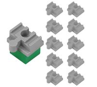 Lot de 10 connecteurs de Piste en Bois | Adaptateur de Piste de Jeu | Lot de 10 Accessoires de Piste de Traction en Bois pour de Plus de 3 Ans