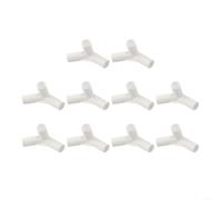 Lot de 10 connecteurs de poteau de tente d'extérieur pour auvents et jardin, diamètre intérieur 16 mm (135 degrés)