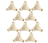 Lot de 10 connecteurs de poteau de tente en maille PP épaisse pour poteaux de 16 mm utilisés dans les cadres de tente de plage, structures d'auvent, supports de serre de plantes (tee à angle droit de