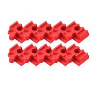 Lot de 10 connecteurs de rail de chemin de fer pour jouets - Kit d'adaptateurs en bois - Pièces de connecteur de rail ajustées pour les tout-petits - Kit d'extension de rail en bois pour jeu de chemin